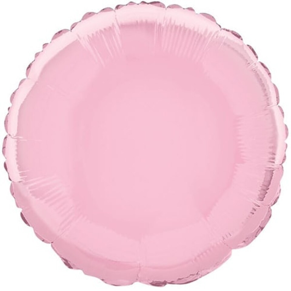 Pink Round Foil Helium Balloon 46cm / 18 in