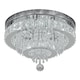 image 1 of Living and Home Round Crystal Ceiling Light | Chrome
