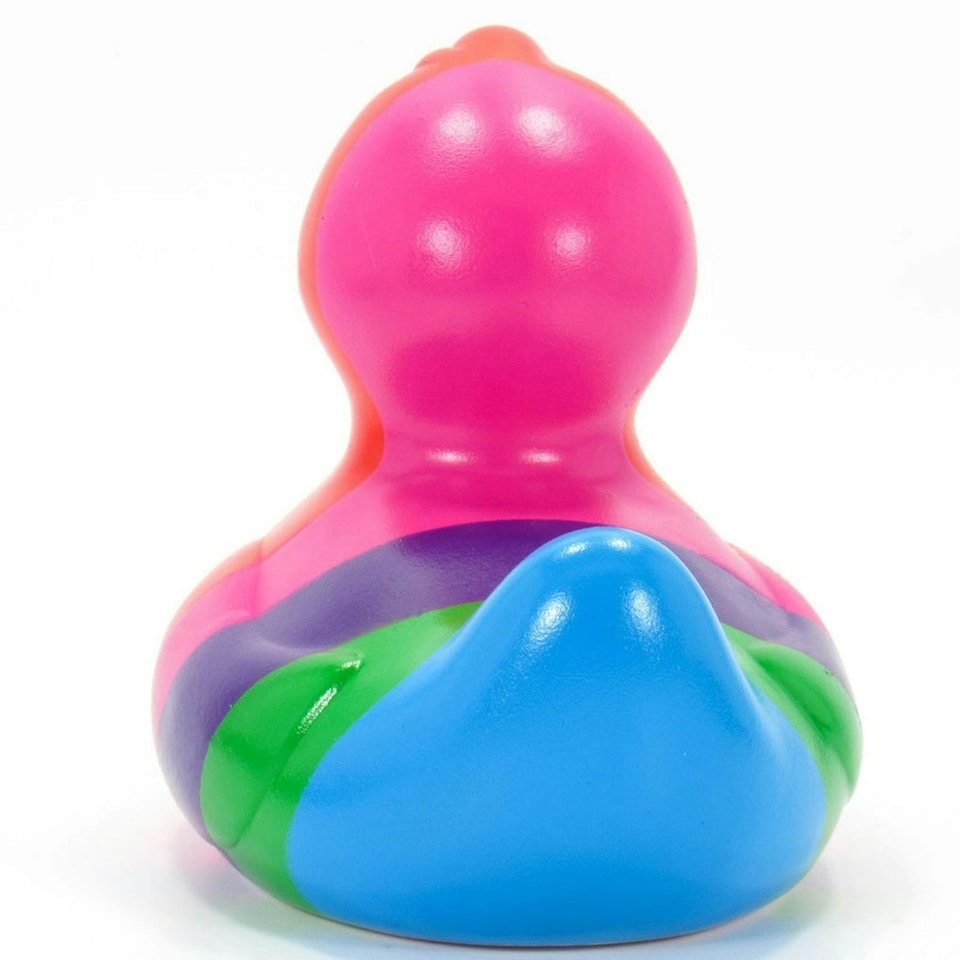 image 1 of Bud Duck Luxury Mini Rubber Duck Rainbow