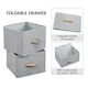 image 5 of Yaheetech Wide Fabric Organizer with 5 Drawers Dark Grey Grey | Light Grey