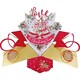 image 1 of Pop Up Greeting Card Reindeer Christmas Multi-Colour