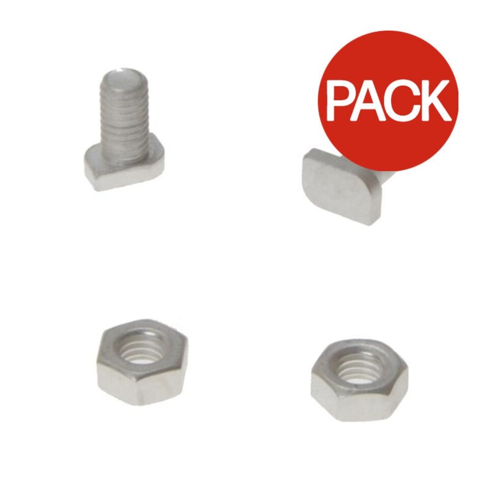Alm Manufacturing Gh003 Cropped Glaze Bolts & Nuts Pack Of 20 - Multi Colour - One Size