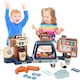image 1 of Pretend Kitchen Coffee Playset with Cash Register, Coffee Maker & Accessories – Toddler Role Play Toy for Kids 3+
