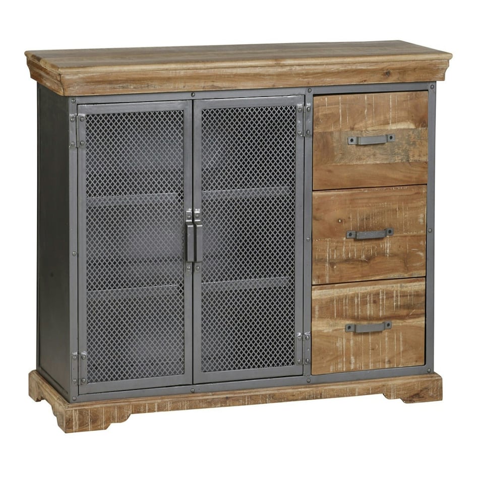image 1 of Dunphy Industrial Large Sideboard Grey