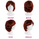 image 6 of Pack of 6 Short Wig - Ginger Red | One Size