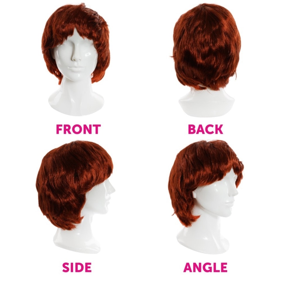 image 1 of Pack of 6 Short Wig - Ginger Red | One Size