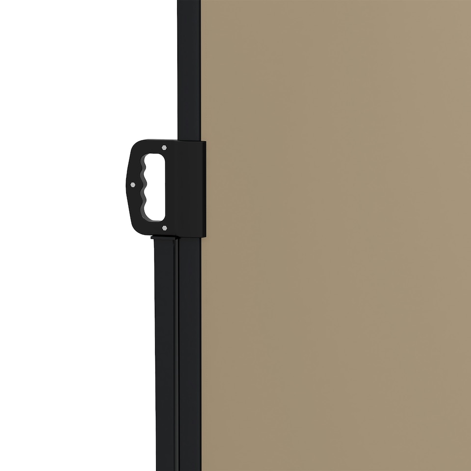 image 1 of Outsunny Side Awning Retractable, Privacy Screen, 400x160cm, Khaki | Cream | 1