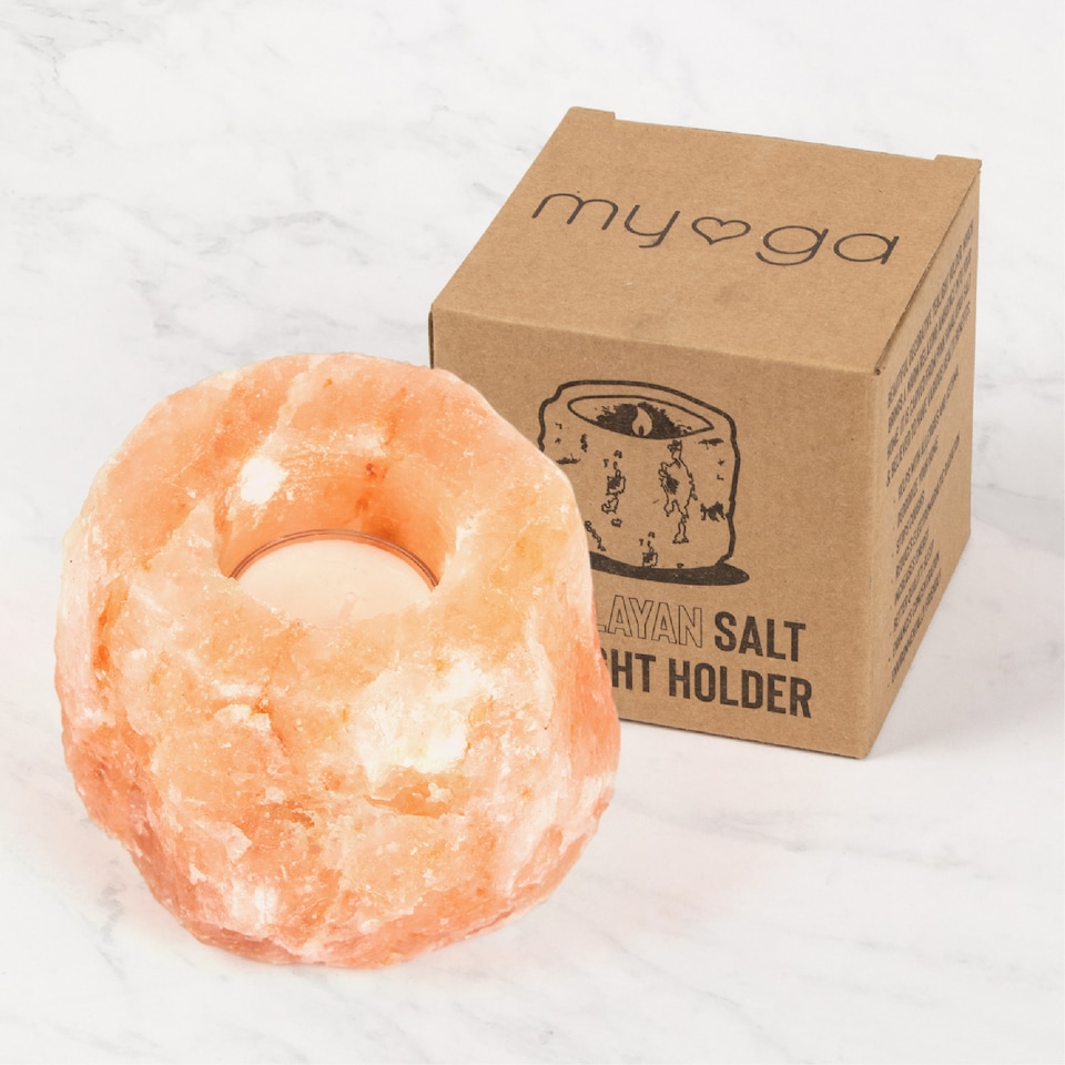 image 1 of Myga Himalayan Single Salt Candle Holder 1kg