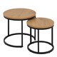 image 1 of Spiro Round Nest of Tables in Oak