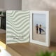 image 2 of Personalised Wooden Hinged 6x4 Photo Frame | White | One Size