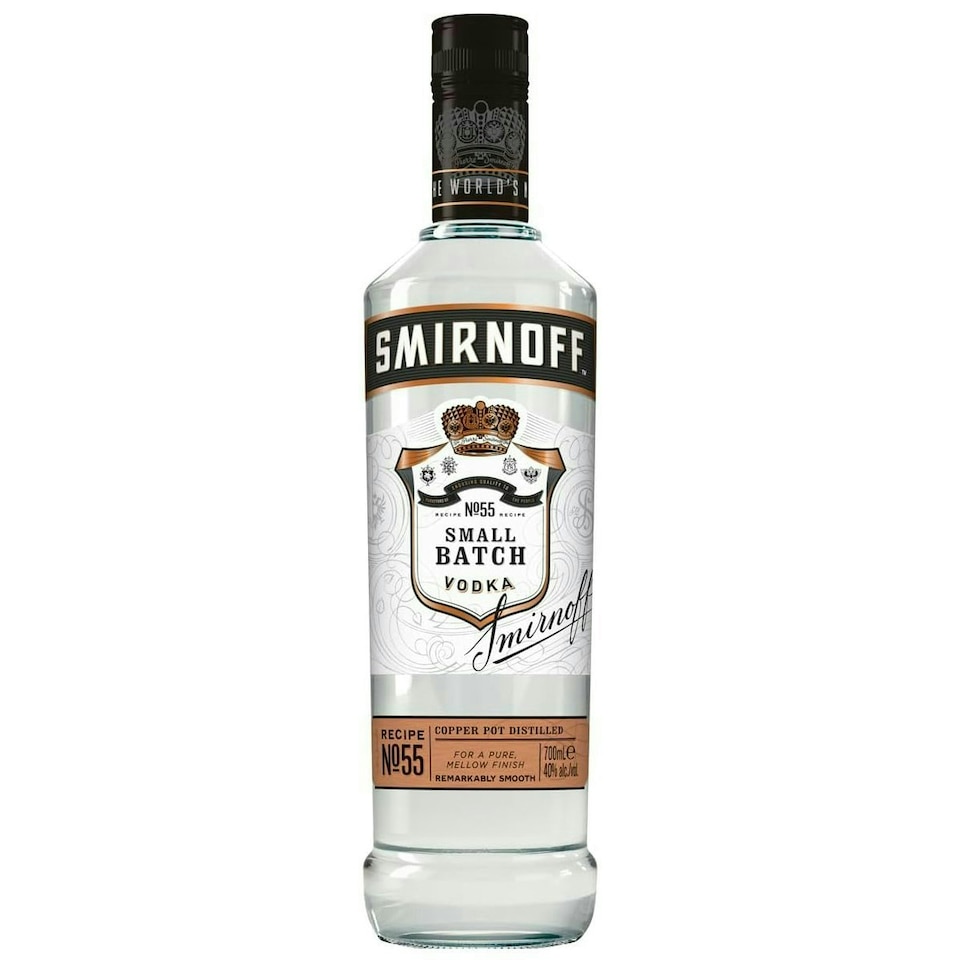image 1 of Smirnoff No. 55 Small Batch Black Vodka 70 cl | Clear | Vodka | 1