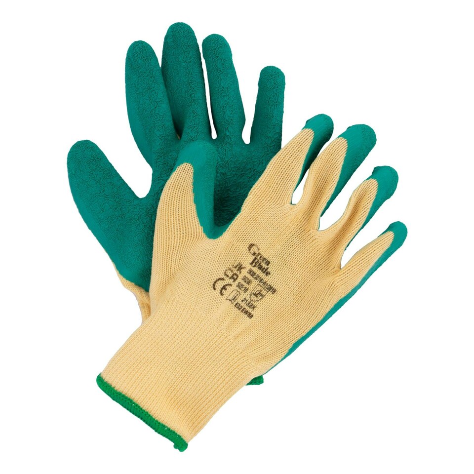 image 1 of Green Blade Latex Gardening Gloves - Extra Large - Green | Green
