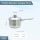 image 2 of Buckingham Stainless Steel Deep Saucepan 16 cm / 2 Litre | Silver