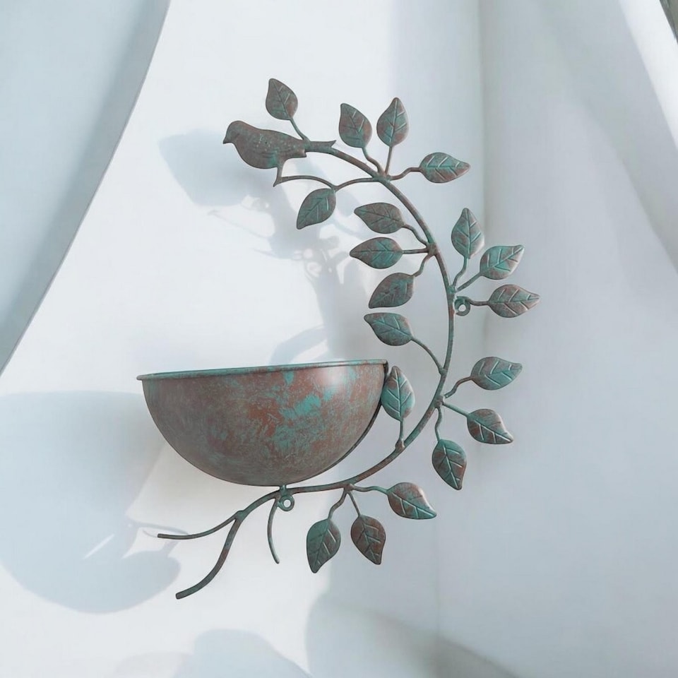 image 1 of Garden Planter - Metal - L10 x W32 x H42 cm - Green