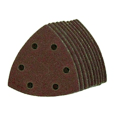 90mm Triangular Sanding Abrasive Discs Pads Hook Loop Backing Mixed Grit 50pk