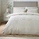 image 1 of Catherine Lansfield Corded Leaves Duvet Cover Set Champagne Gold | Gold | Champagne Gold | King