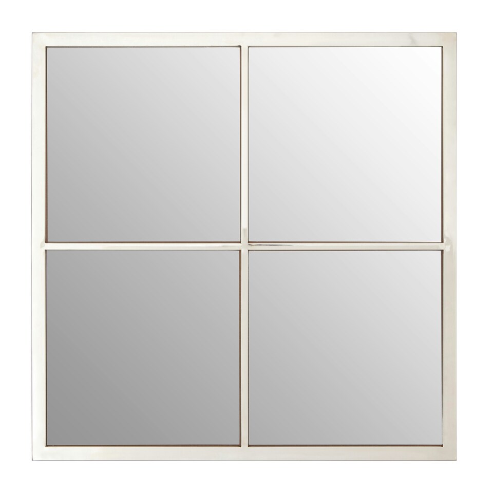 image 1 of Descartes Descrates Square Wall Mirror Silver