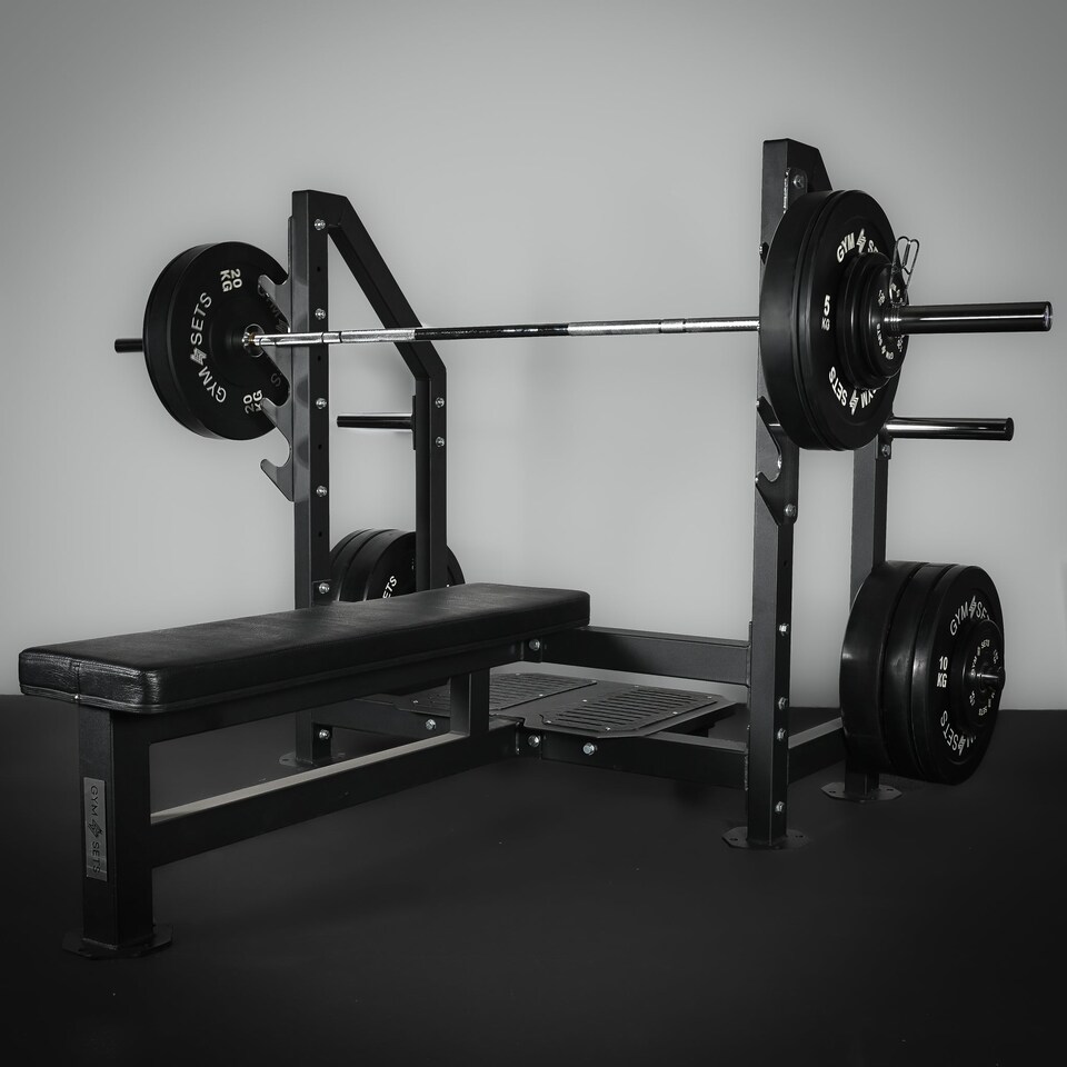 image 1 of GymSets Cheshire Barbell (Commercial) - (6ft Commercial Barbell / Black)"