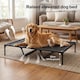image 4 of Skylos Elevated Dog Bed Large Raised Pet Cot Indoor Outdoor Use Supporting Bars