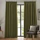 image 2 of furn. Dawn Blackout Olive Pencil Pleat Curtains 168 x 137cm Multi