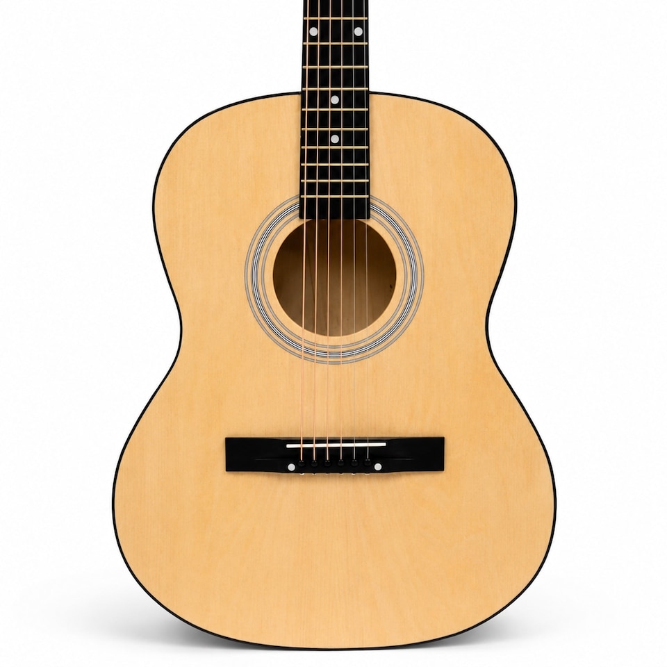 image 1 of 39 Inch Full Size 6 String Steel Strung Acoustic Guitar | Brown