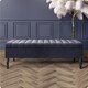 image 1 of Safar 120cm Ottoman Storage Bench - Naples Shoe Bench - Charcoal Lined Upholstery Storage Footstool