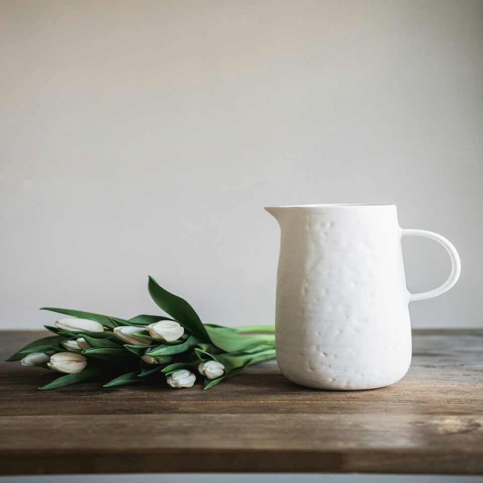 image 1 of Pure Collection Decorative Vase - 23 cm (H) x 18 cm (W) x 18 cm (D)