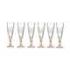 image 2 of Champagne glass Vivalto Exotic Salmon Crystal 170 ml (6 Units) N/A