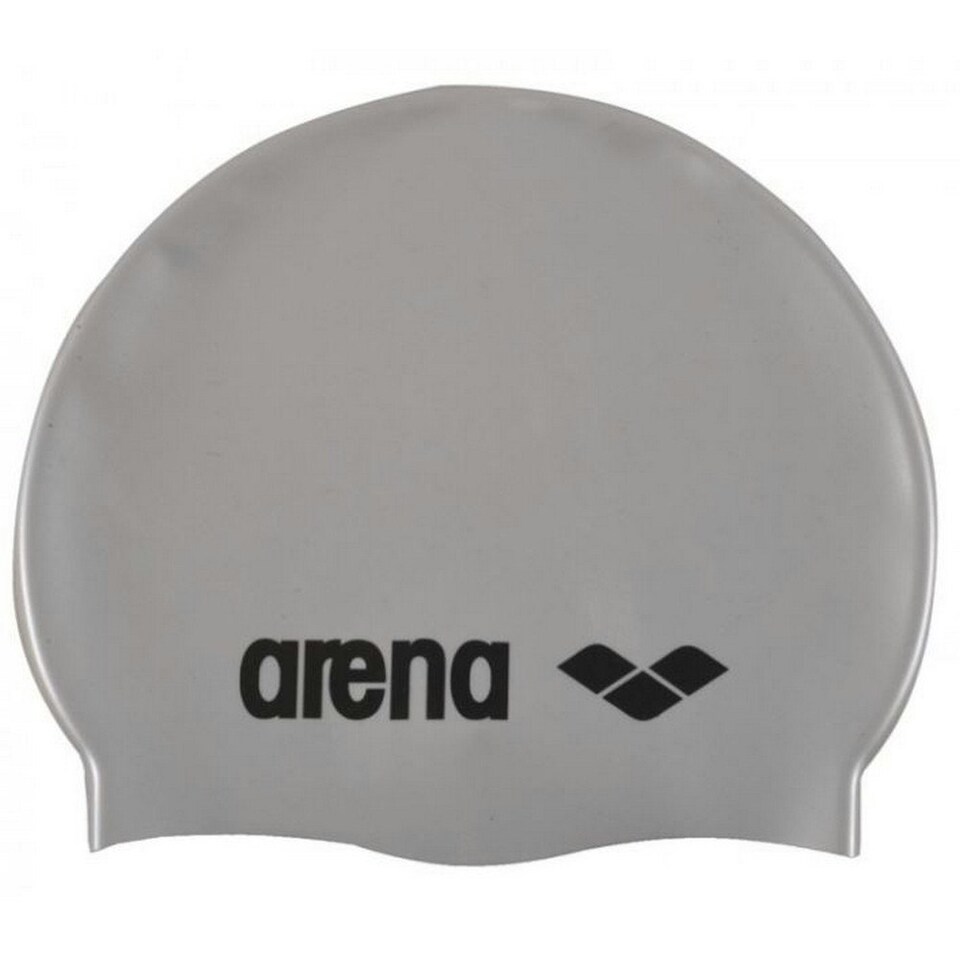 Arena Childrens/Kids Classic Silicone Swim Cap - Silver - One Size