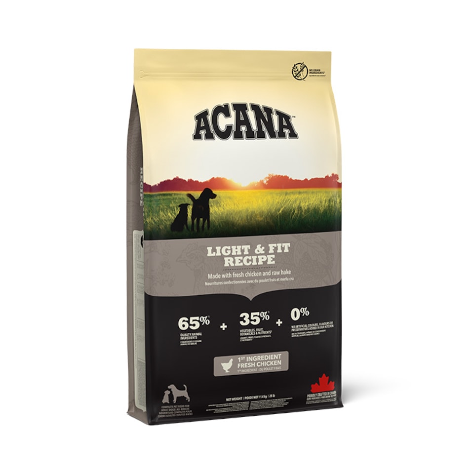 Acana Acana Light Fit Chicken Liver Turkey Adult pet food packaging