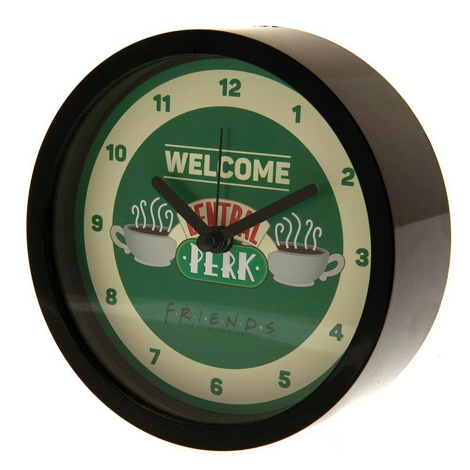 Friends Central Perk Analogue Desk Clock - Black/Green/Beige - One Size