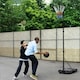 image 2 of Yaheetech Full-Size Portable Netball Hoop and Post Black