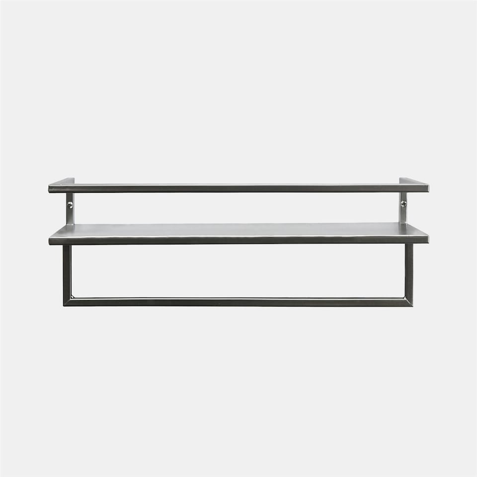 image 1 of OHS Towel Rail Bathroom Shelf Space Saving Storage Unit Wall Mounted