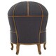 image 2 of Interiors by Premier Cabra Graphite Dome Chair Grey