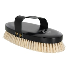 Imperial Riding Leather Strap Horse Brush - Black - One Size