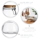 image 2 of Argon Tableware Glass Storage Jar - Wooden Clip Lid - 500ml - Airtight Kitchen Container Round Preserving Jar with White Seal