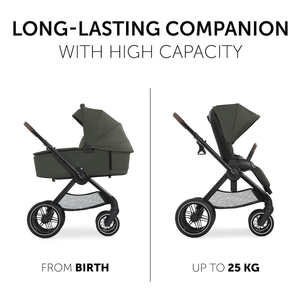 image 1 of hauck Walk N Care Pushchair Set - Dark Olive Green