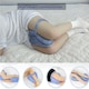 image 4 of Memory Foam Leg Knee Support Pillow Blue Cushion