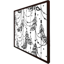 Hand drawn bohemian chic style (Picutre Frame) Brown | XS