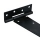 image 2 of 16in / 400mm Heavy Duty T Tee Hinges For Shed + Garden Gates Black Finish 10pc