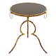 image 2 of Interiors by Premier Sleek Black Tempered Glass Top Accent Table, Elegant Side Table By Couch, Durable And Versatile Lounge Table Black