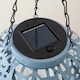 image 6 of ValueLights Artichoke Powder Blue Hanging Solar Light | Blue