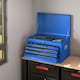 image 8 of COSTWAY Steel Tool Box Tool Chest Case with 6 Drawers Blue Blue