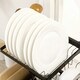 image 8 of HOMCOM Over The Sink Dish Drainer Rack, 2-Tier Dish Rack for Kitchen, Black
