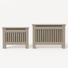 Neo Grey Belgravia Decorative Radiator Cover Cabinet | Grey | Grey | S