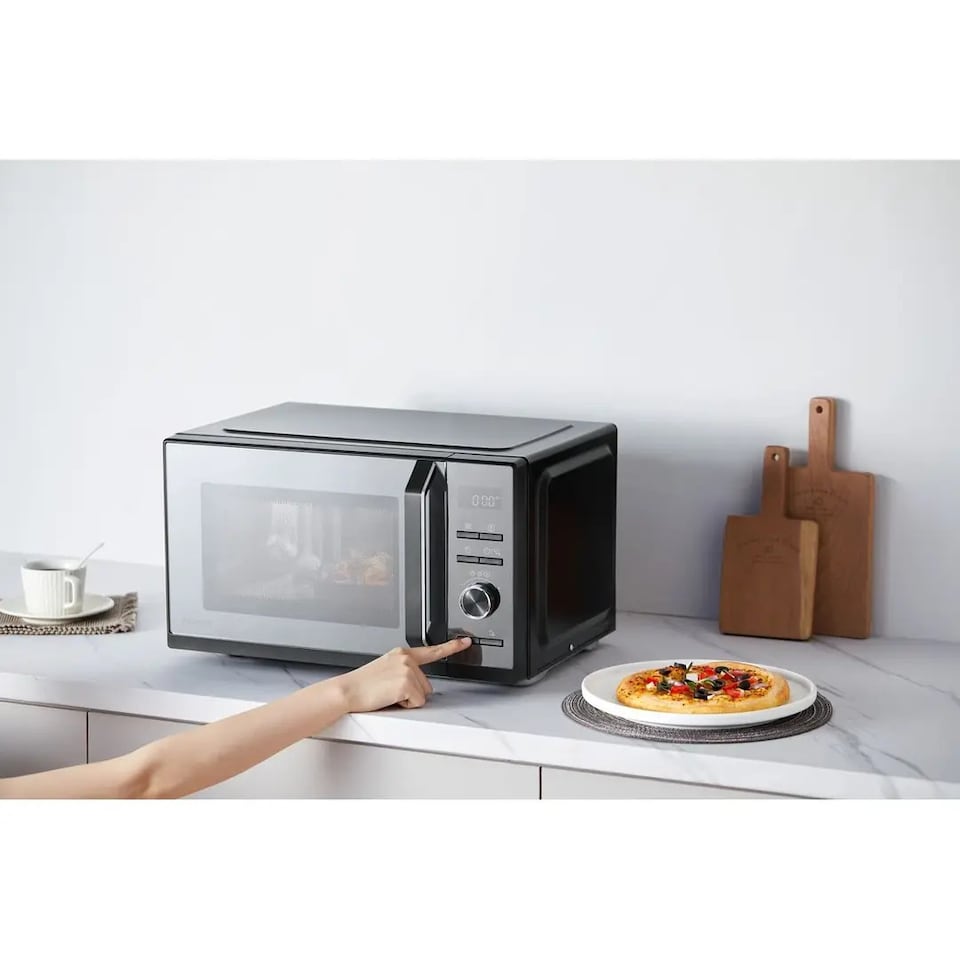 image 1 of Toshiba Midea MW3-SAC23SF(MB) 900W 23 Litres Free Standing Microwave Black