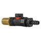 image 2 of 16mm  BSP Female Soft Touch Valve and 25mm Brass Straight Connector