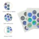 image 2 of Pack of 18 Cool Holographic Round Labels 24mm