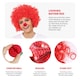 image 2 of Red Nose, Curly Wig & Sequin Bow Tie Red | One Size