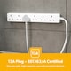 image 6 of GEEPAS 6 Gang Extension Lead, 1M Cable